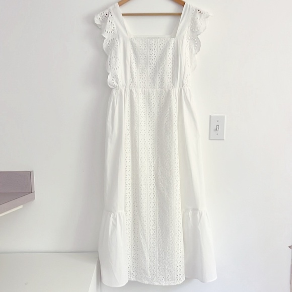 English Factory Eyelet Maxi Dress White NWT - Picture 6 of 16